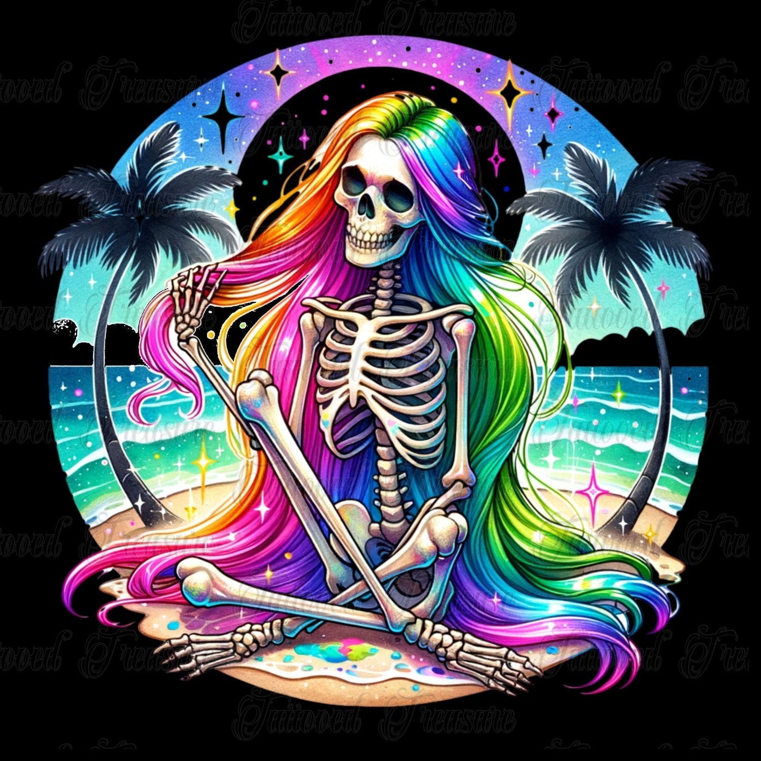 Beach Hair Skeleton