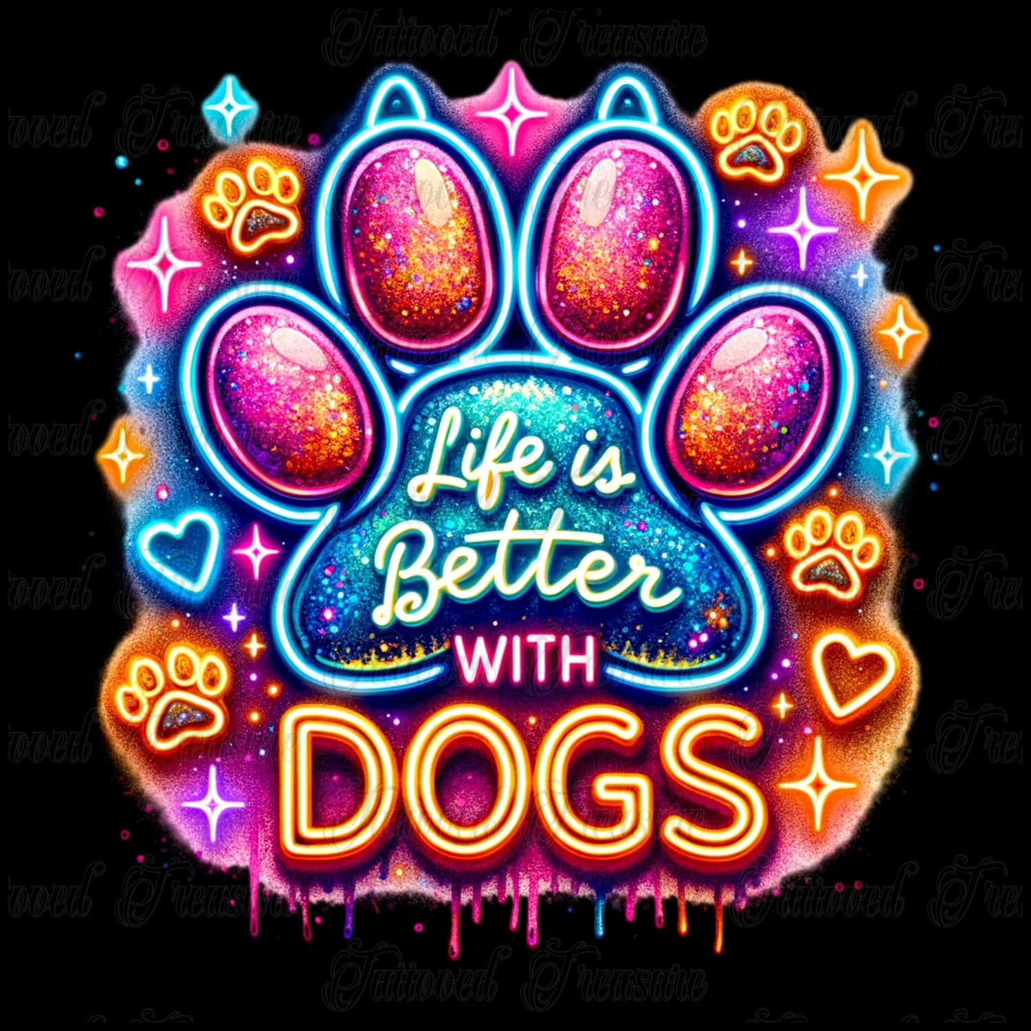 Life is Better with Dogs Design