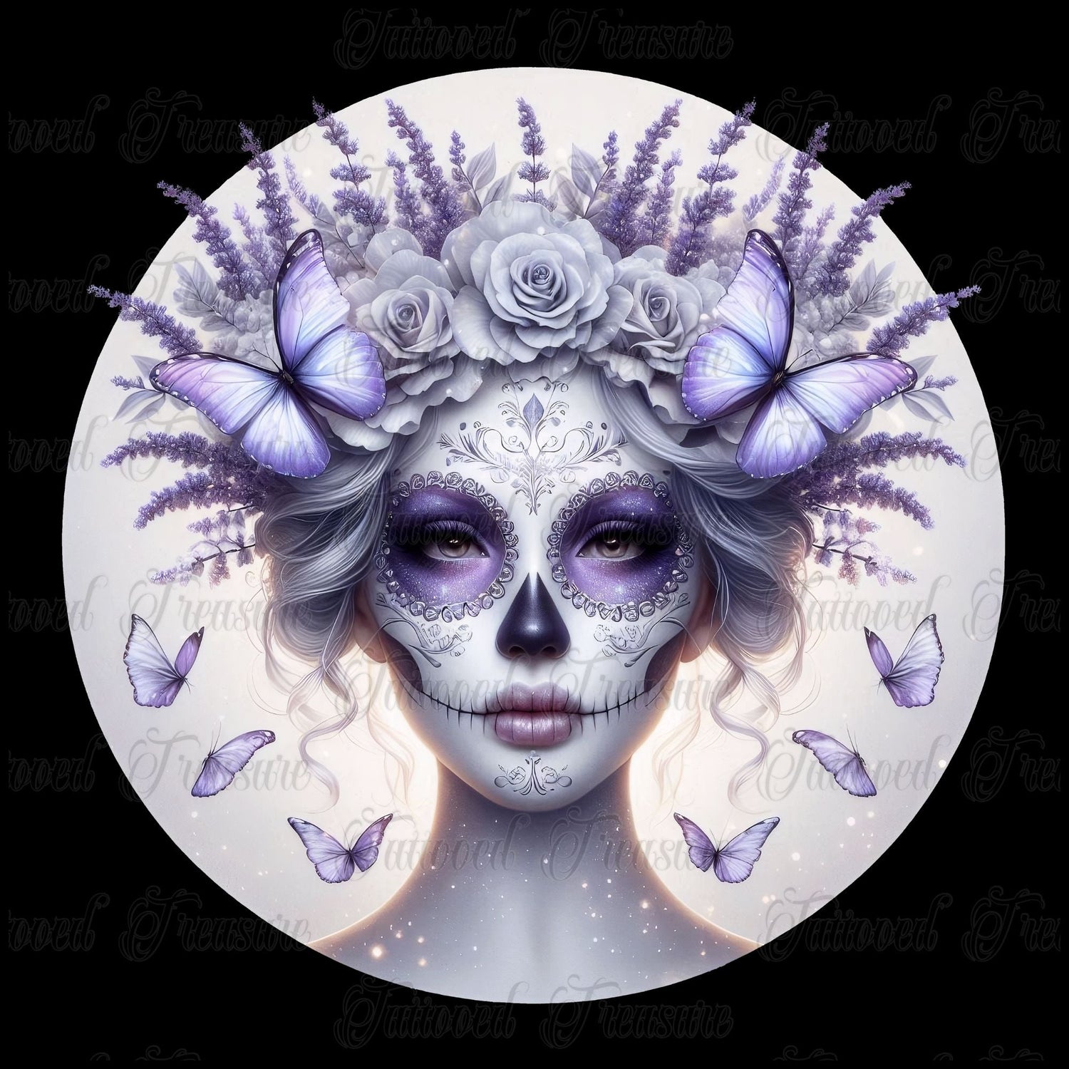 Lavender Skull Queen Design