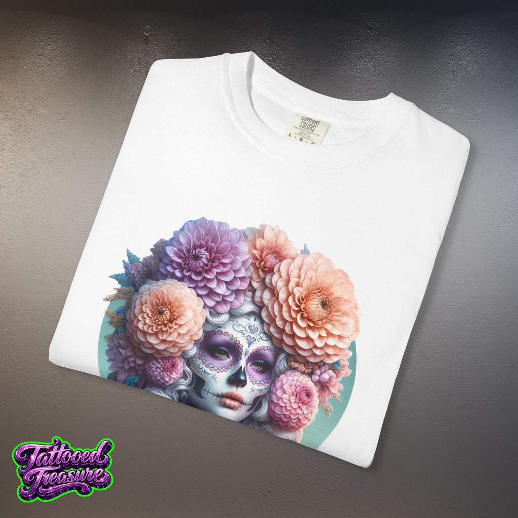 Day of the Dead Floral Skull T-Shirt