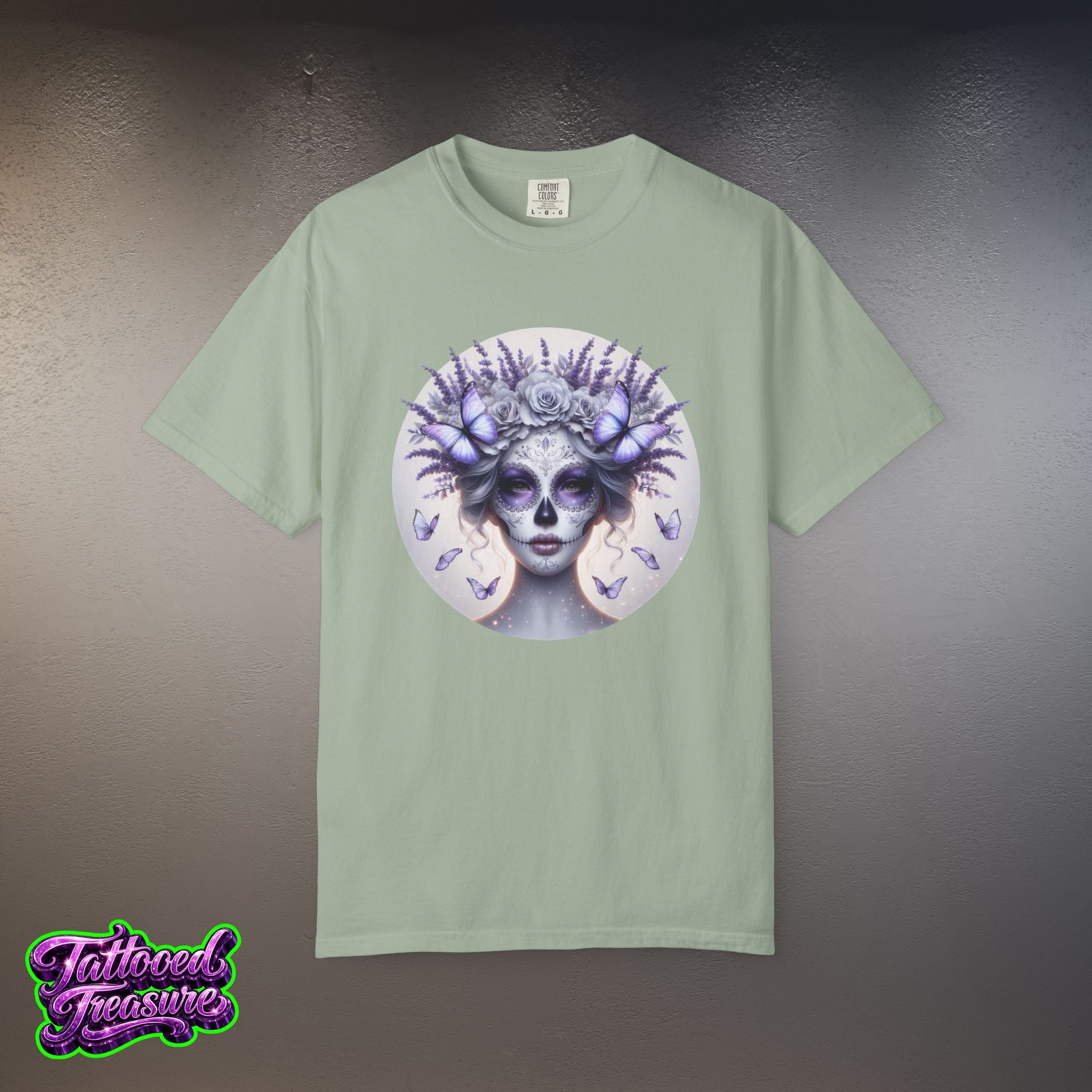 Day of the Dead Lavender Skull Queen T-Shirt