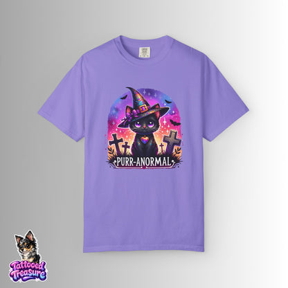 Purr-anormal Cat Witch T-Shirt
