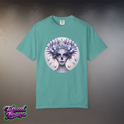 Day of the Dead Lavender Skull Queen T-Shirt