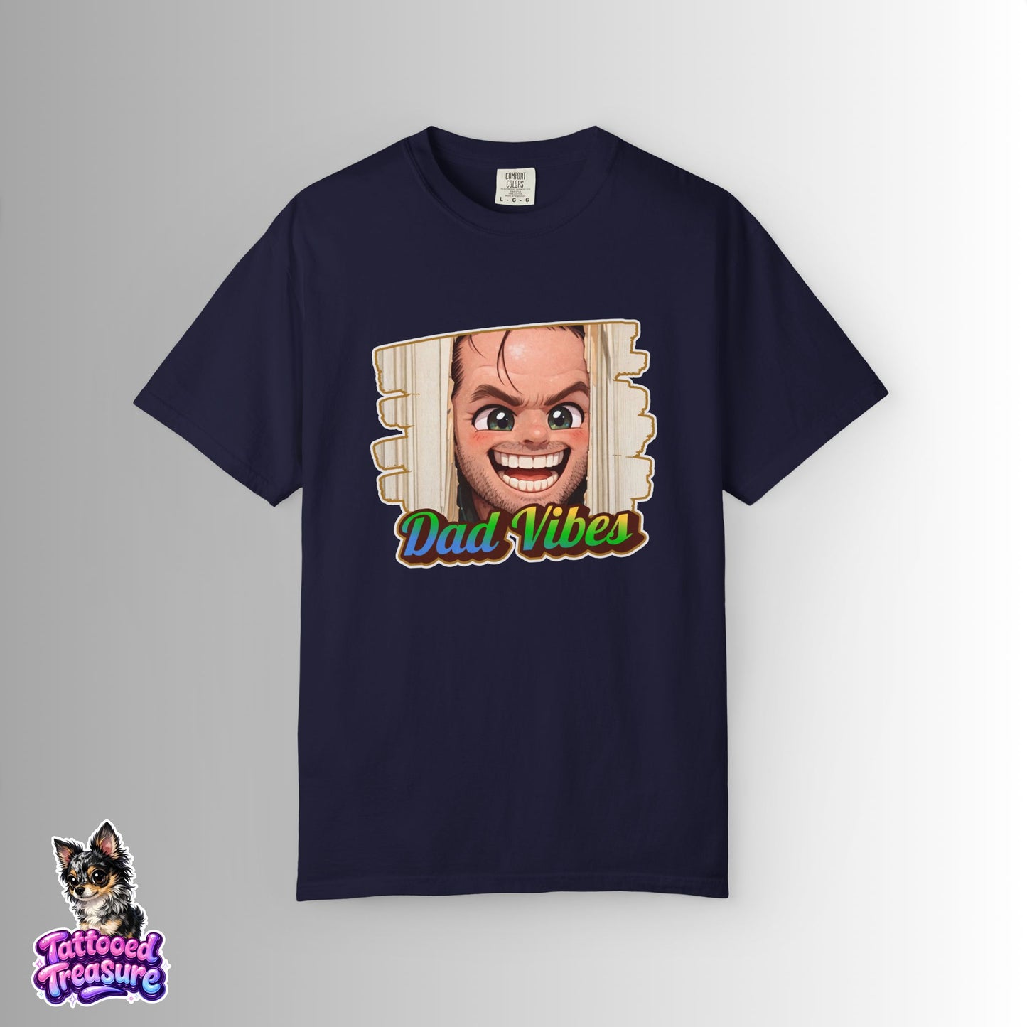 Dad Vibes T-Shirt — Funny Peeking Face Father’s Day Tee