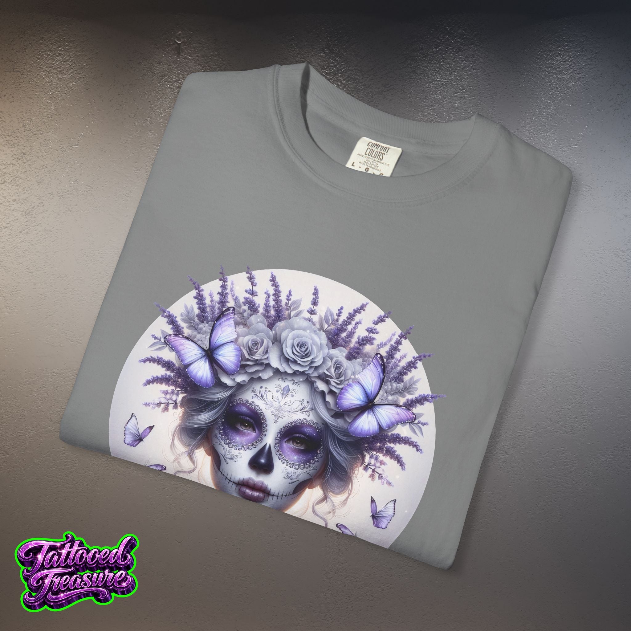 Day of the Dead Lavender Skull Queen T-Shirt