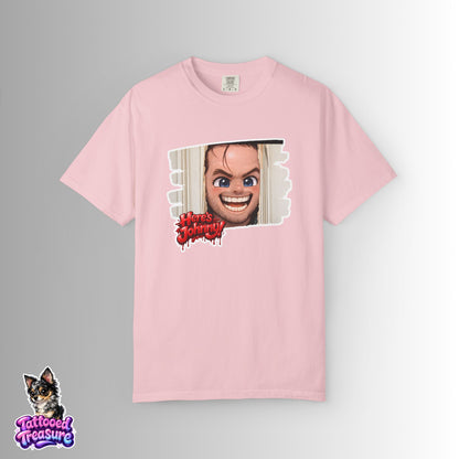 Horror The Shining Graphic T‑Shirt — 'Here's Johnny' Creepy Tee