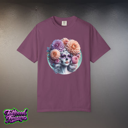 Day of the Dead Floral Skull T-Shirt