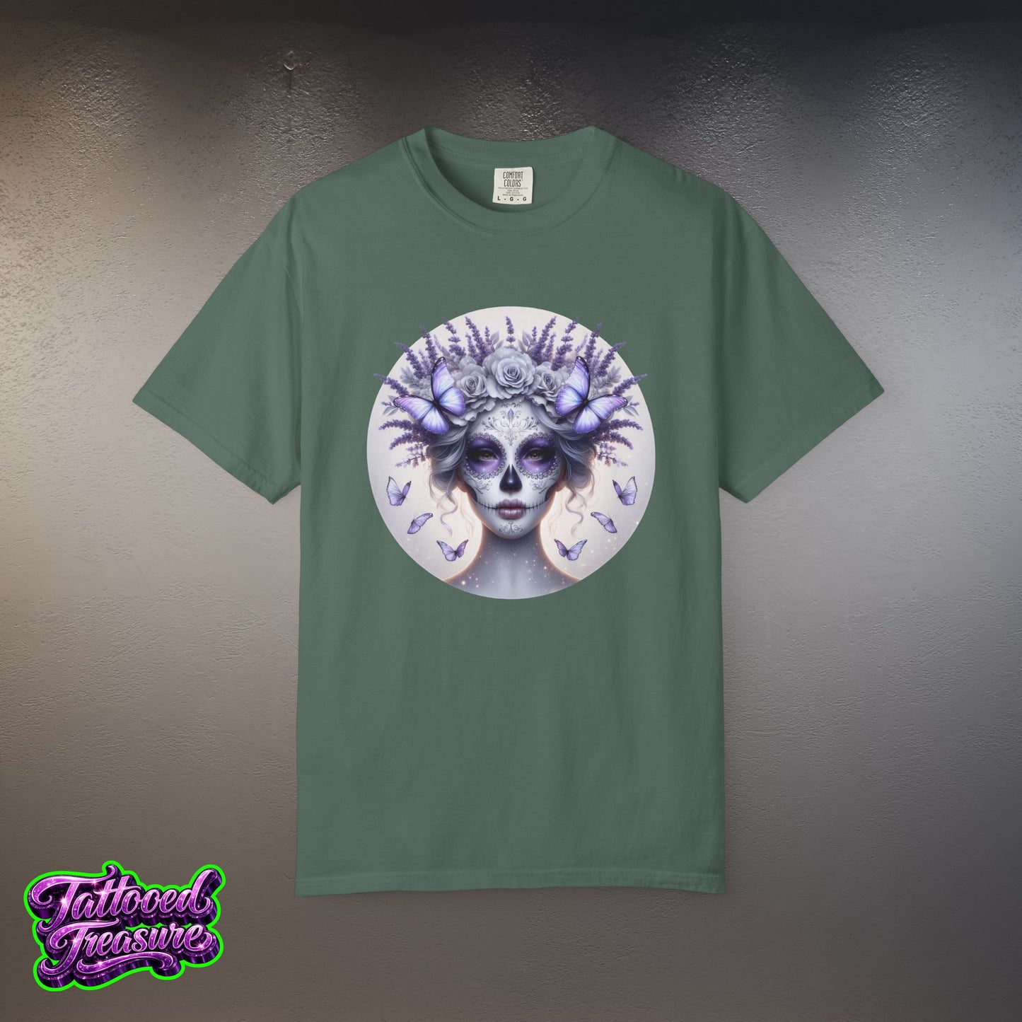 Day of the Dead Lavender Skull Queen T-Shirt