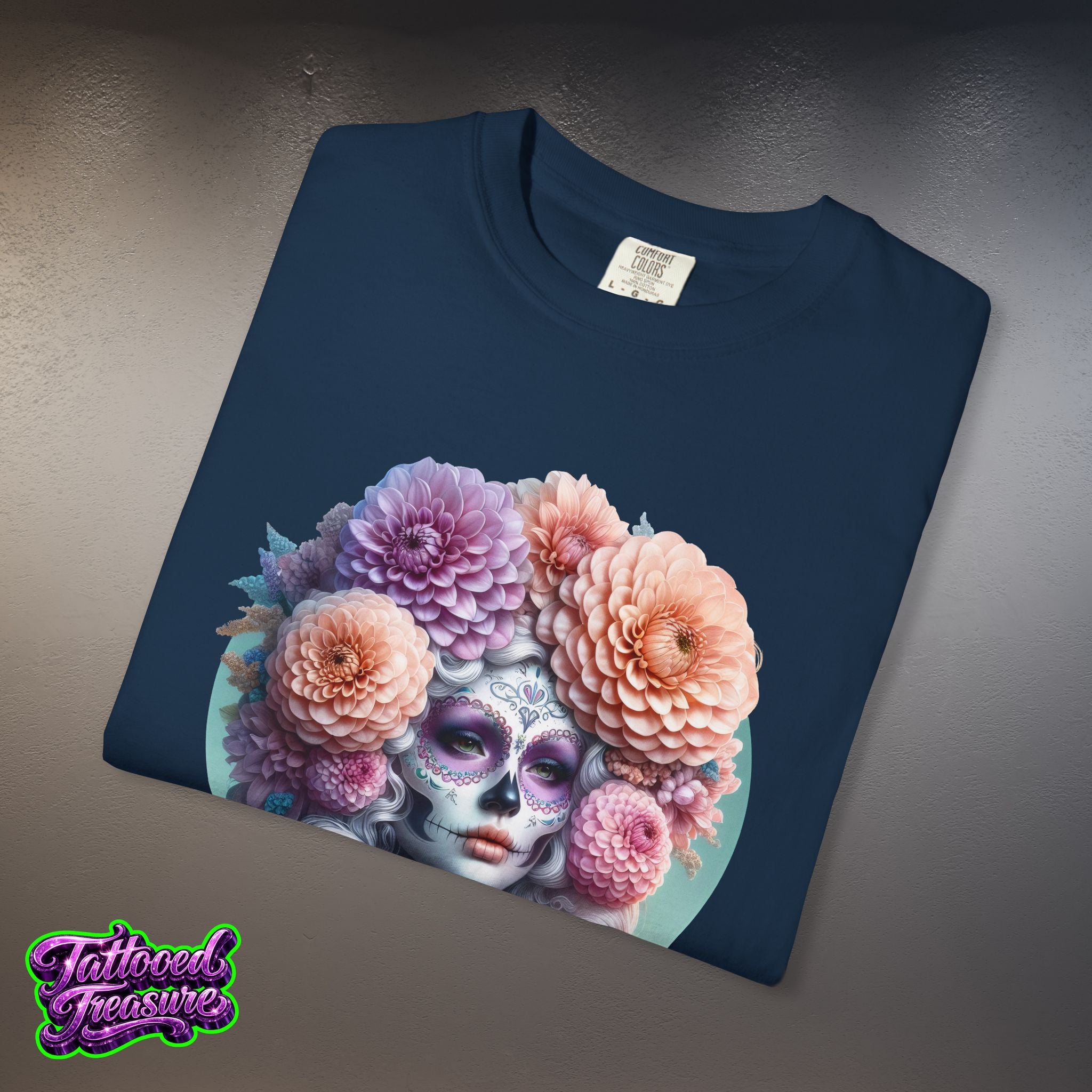 Day of the Dead Floral Skull T-Shirt