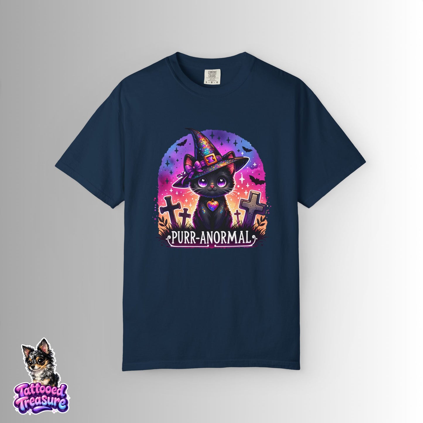 Purr-anormal Cat Witch T-Shirt