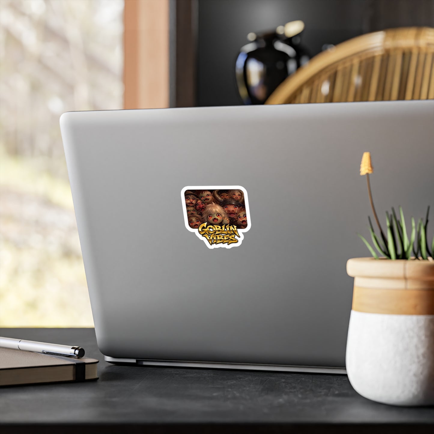 Goblin Vibes Sticker — Cute Fantasy Vinyl Kiss-Cut Sticker