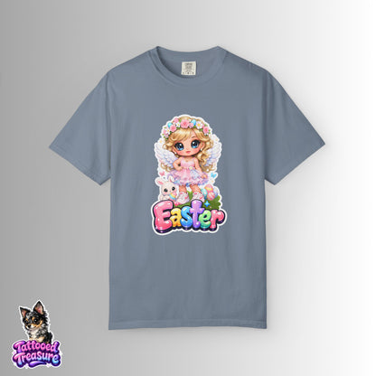 Easter Bunny Girl T-Shirt — Cute Pastel Easter Tee