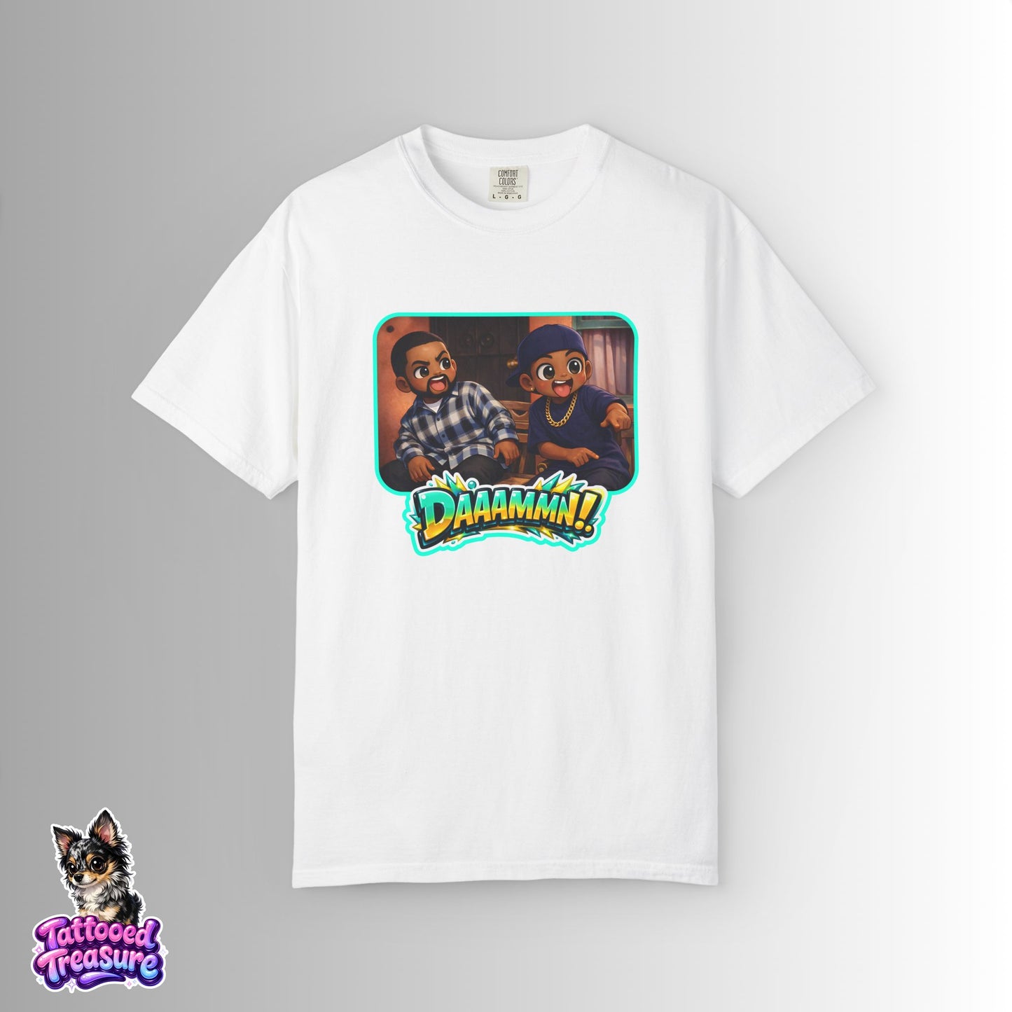 Daaamn! Graphic T-Shirt — Retro Cartoon Reaction Tee