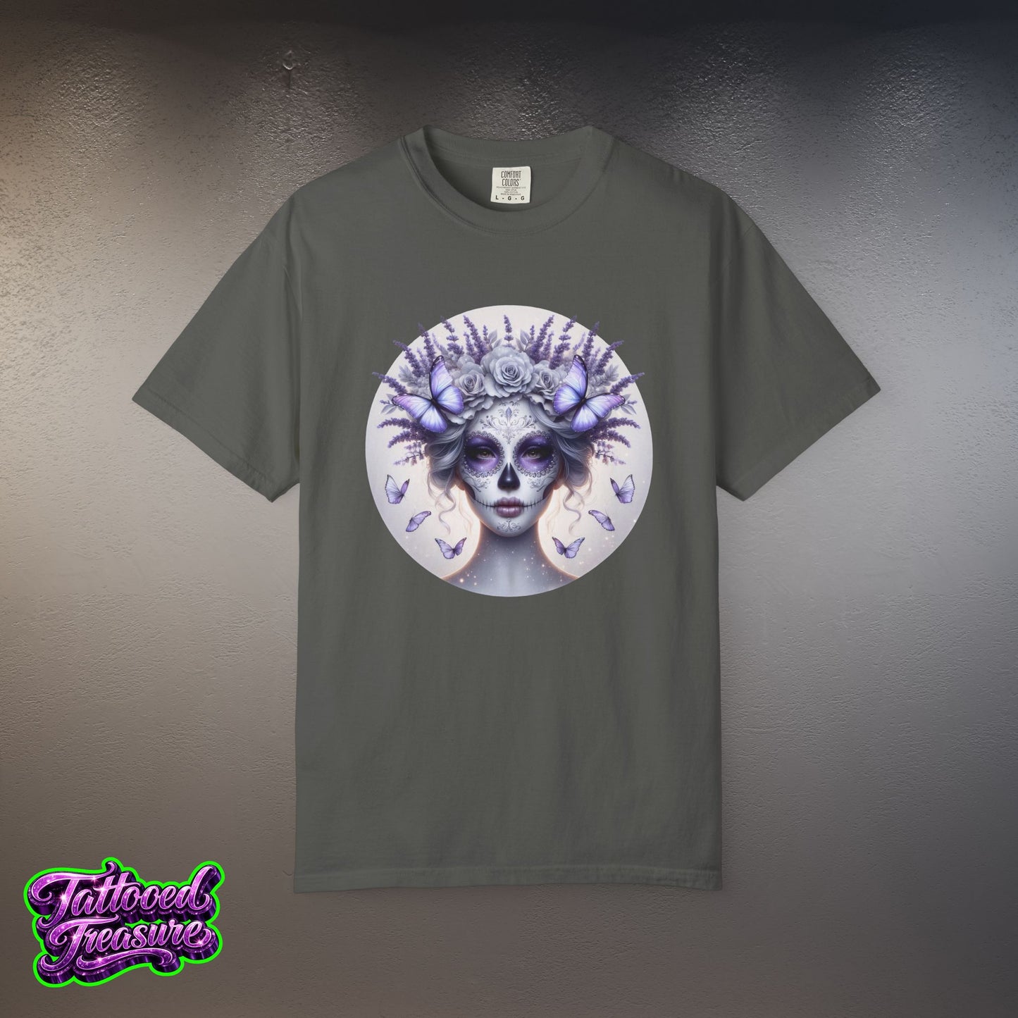 Day of the Dead Lavender Skull Queen T-Shirt