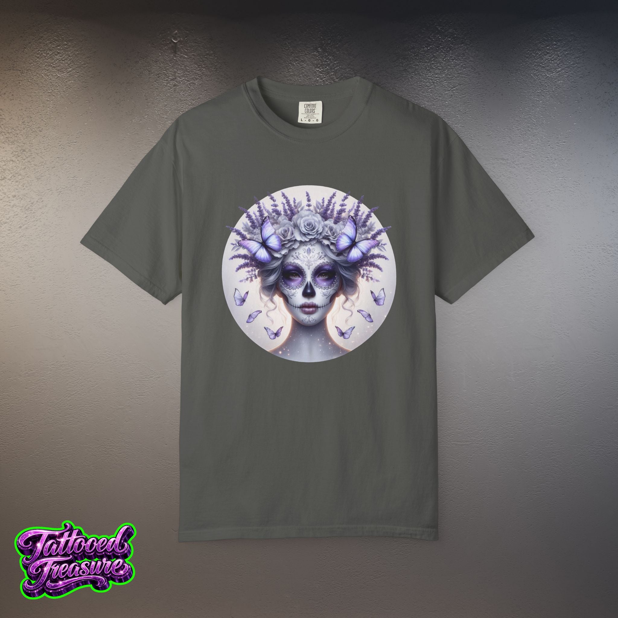 Day of the Dead Lavender Skull Queen T-Shirt