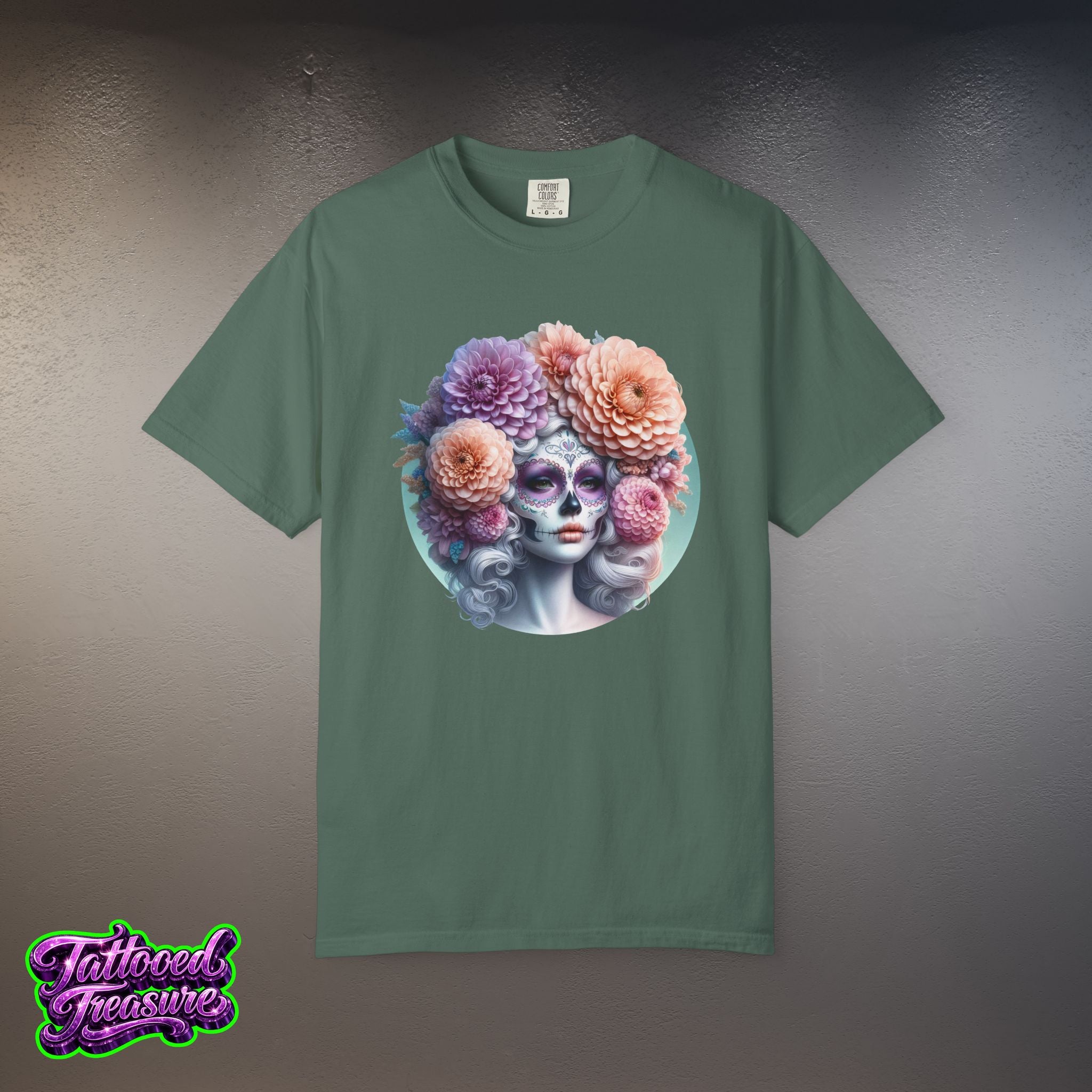 Day of the Dead Floral Skull T-Shirt