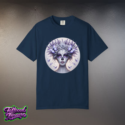 Day of the Dead Lavender Skull Queen T-Shirt