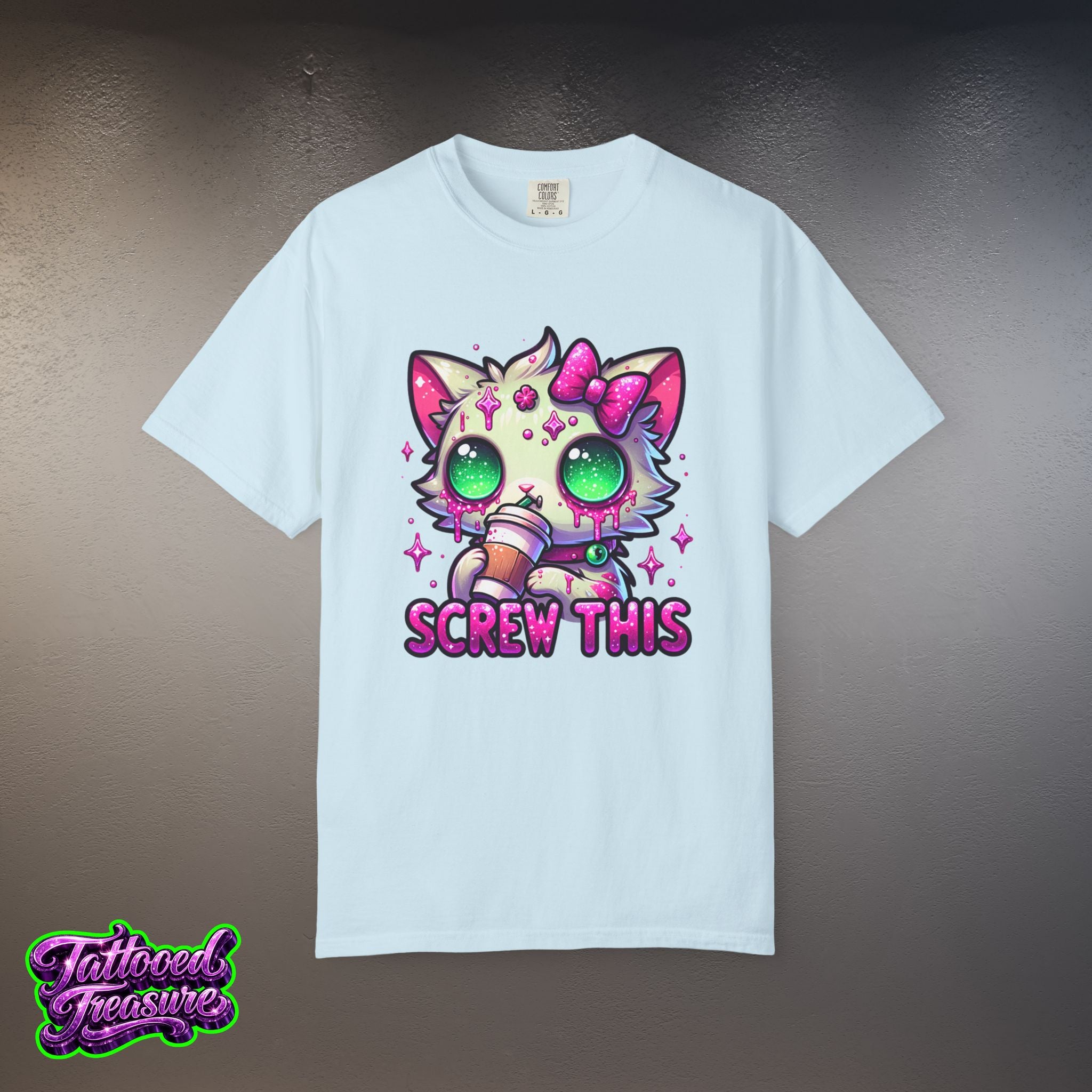 Kawaii 'Screw This' Cat T-Shirt