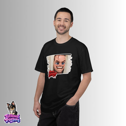 Horror The Shining Graphic T‑Shirt — 'Here's Johnny' Creepy Tee