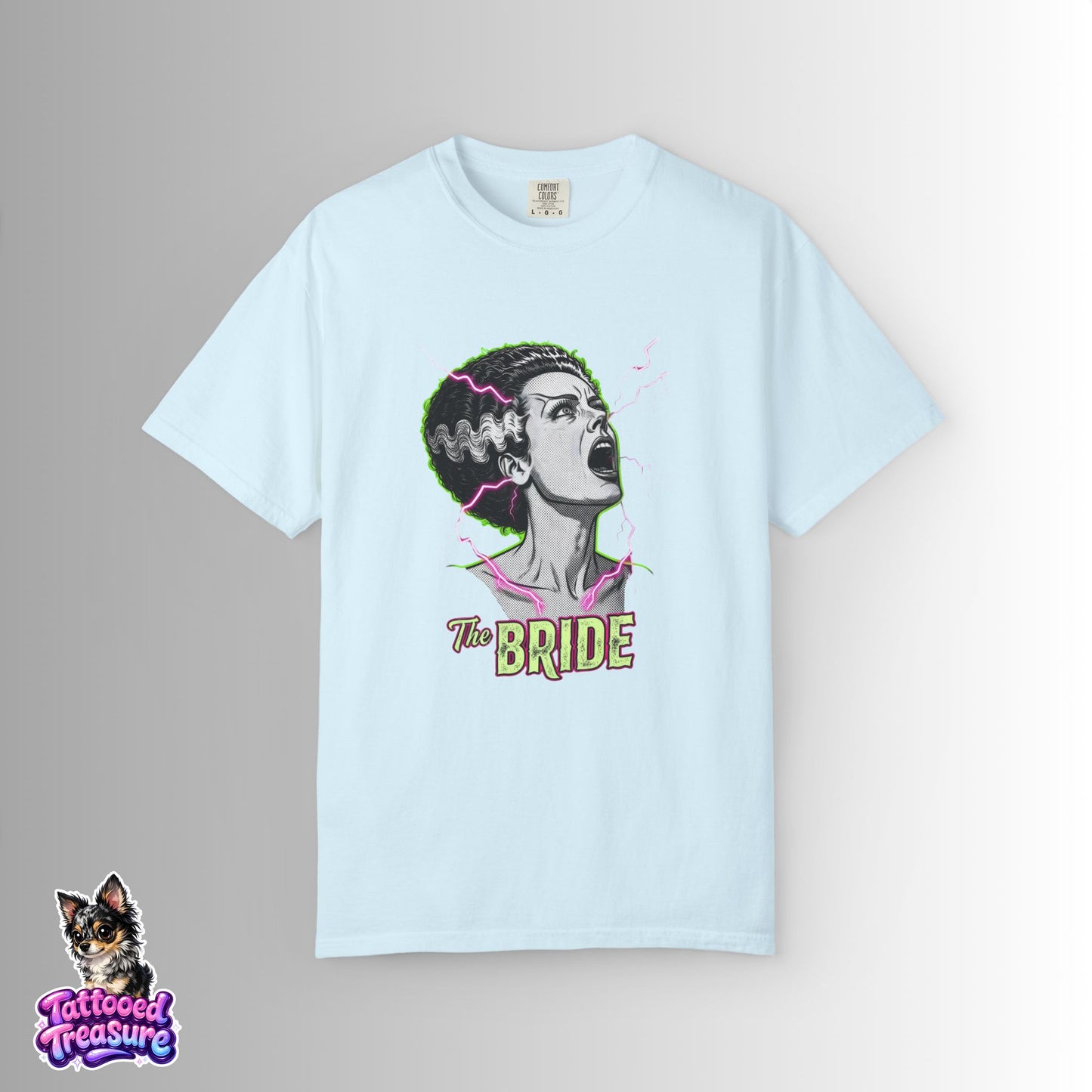 Bride of Frankenstein Graphic T-Shirt — Retro Horror Bride Tee