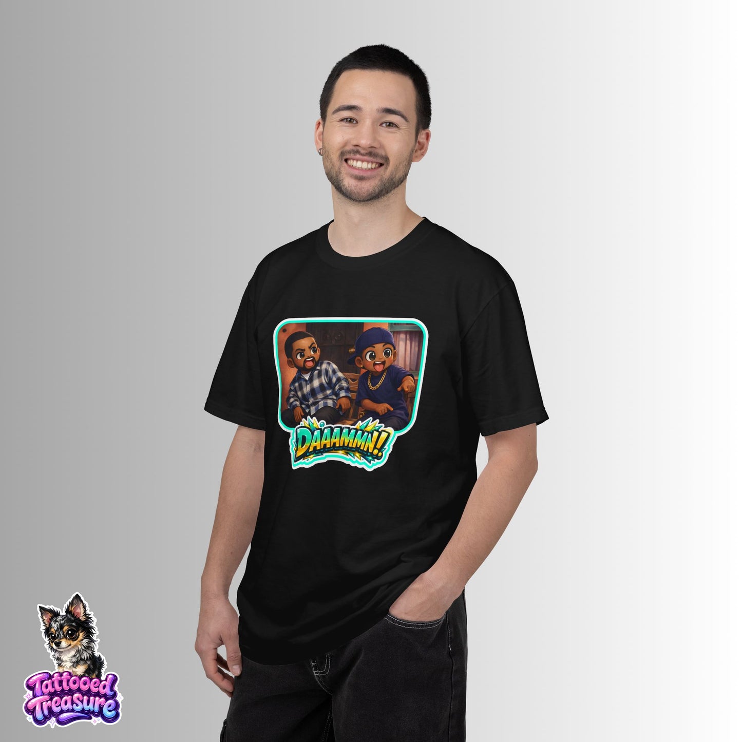 Daaamn! Graphic T-Shirt — Retro Cartoon Reaction Tee