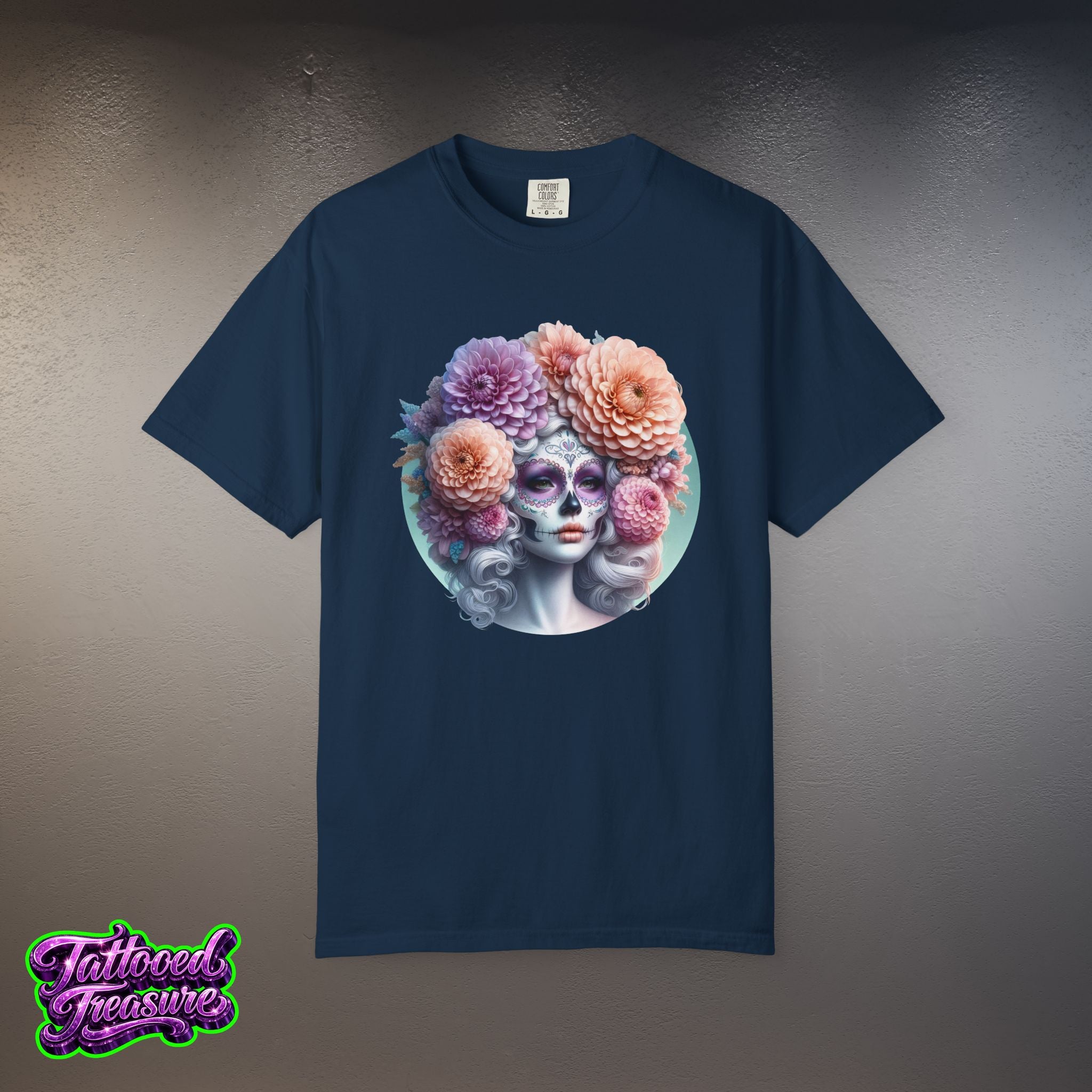 Day of the Dead Floral Skull T-Shirt