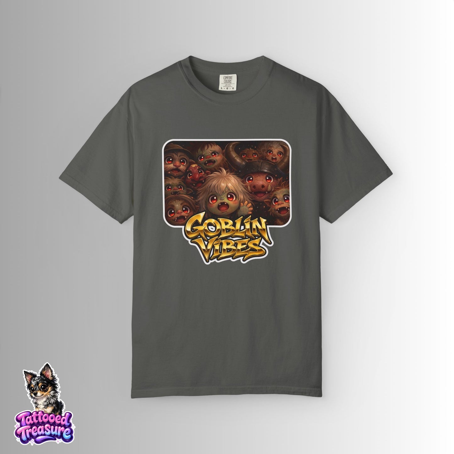 Goblin Vibes Graphic T-Shirt — Cute Creepy Monster Art Tee