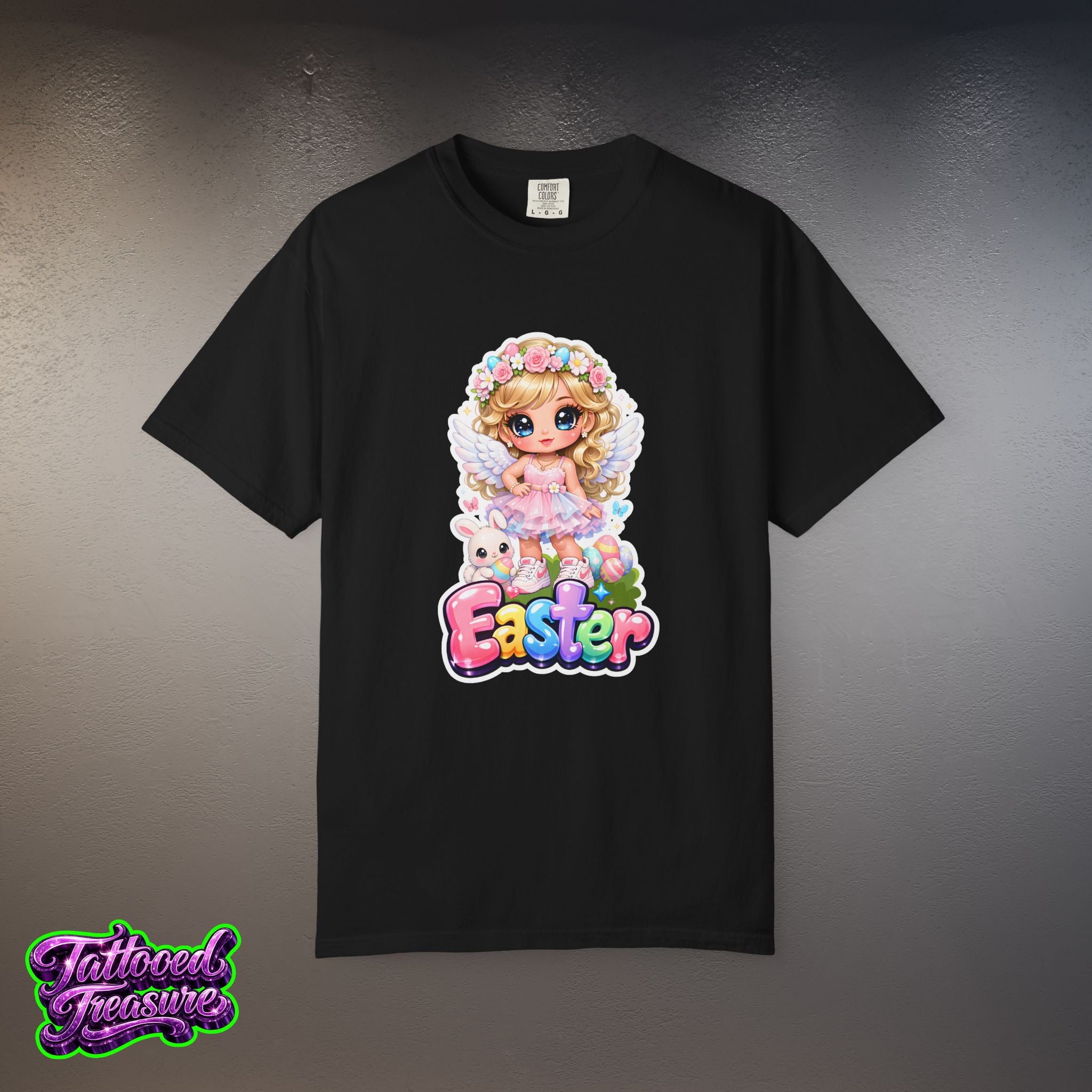 Easter Bunny Girl T-Shirt — Cute Pastel Easter Tee