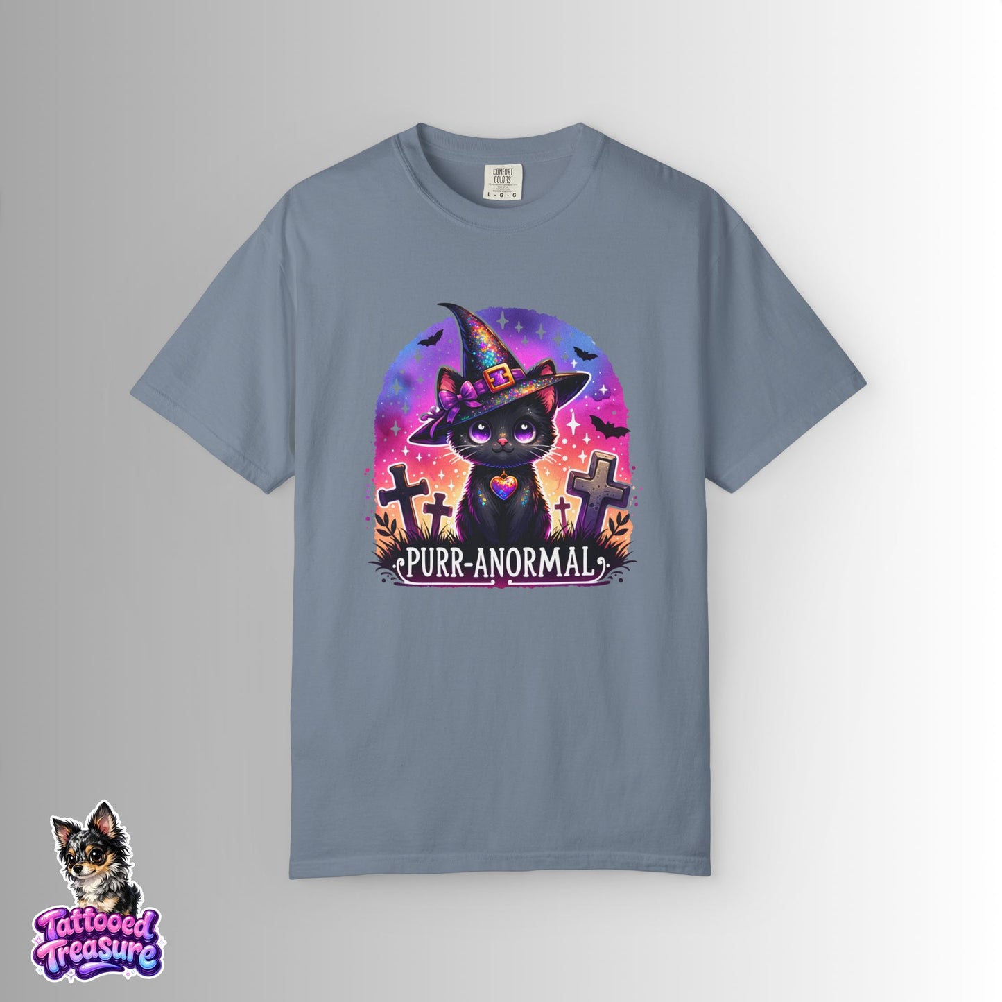 Purr-anormal Cat Witch T-Shirt