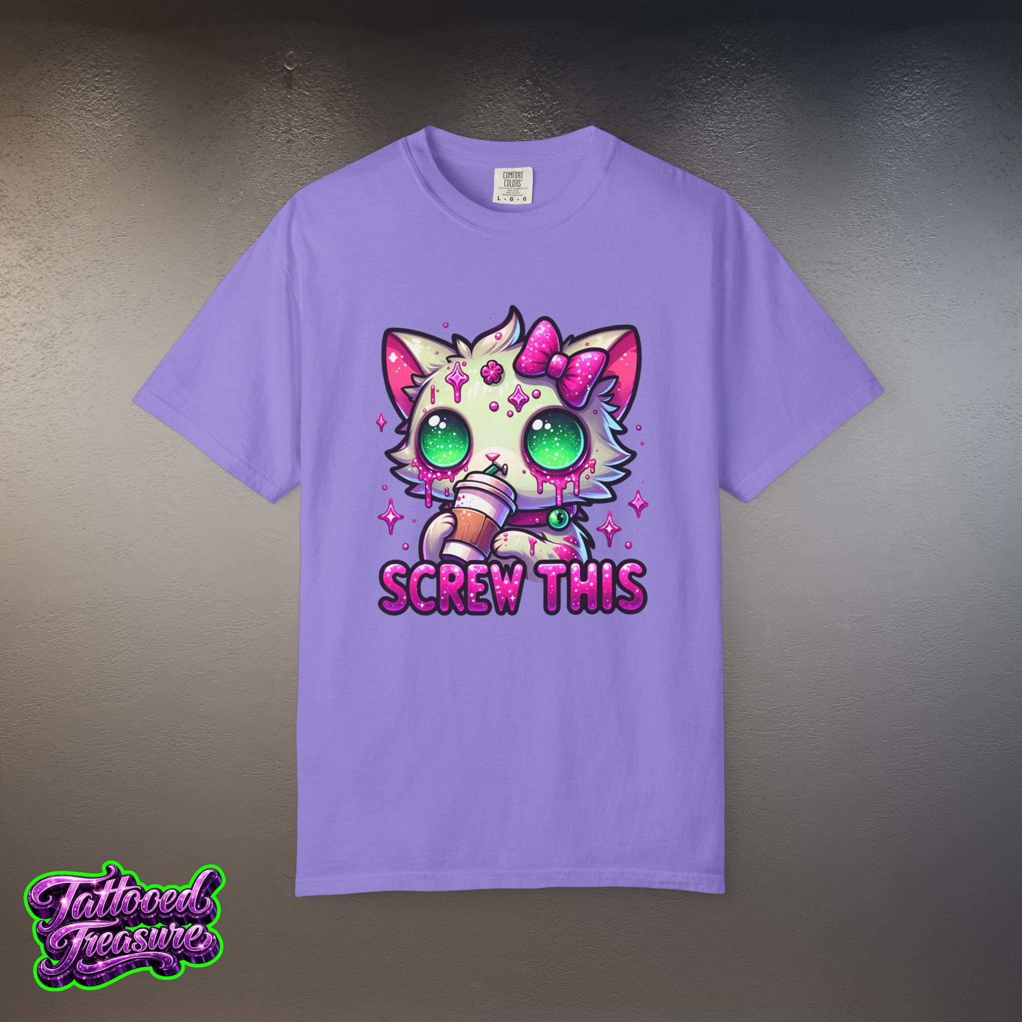 Kawaii 'Screw This' Cat T-Shirt