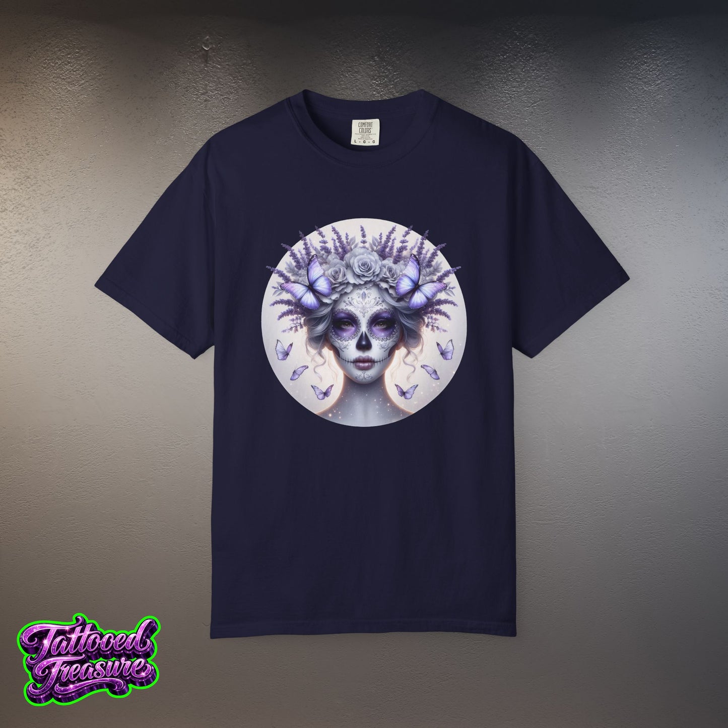 Day of the Dead Lavender Skull Queen T-Shirt