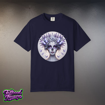 Day of the Dead Lavender Skull Queen T-Shirt