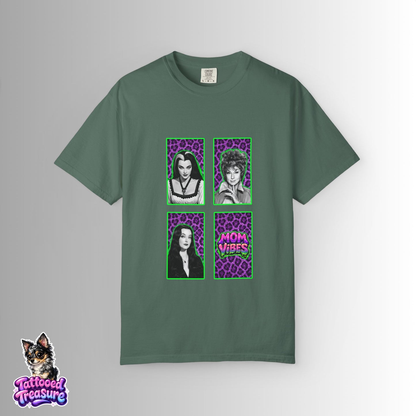 Mom Vibes Graphic T-Shirt – Retro Pop Portraits Tee