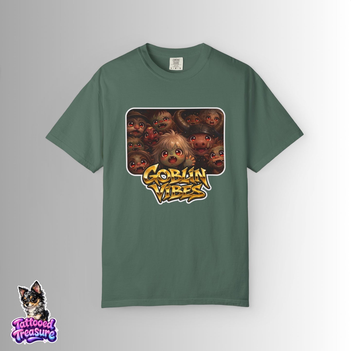 Goblin Vibes Graphic T-Shirt — Cute Creepy Monster Art Tee