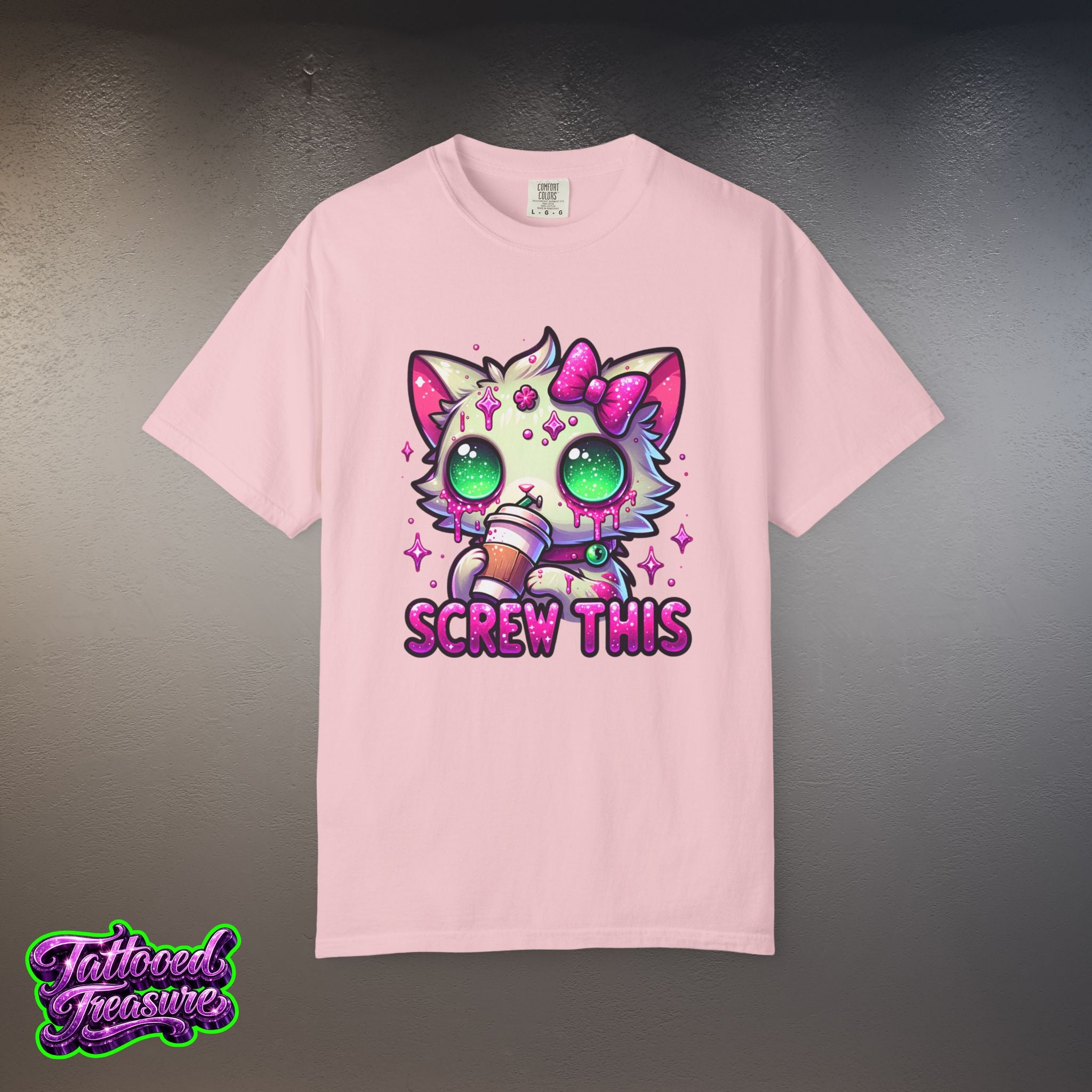 Kawaii 'Screw This' Cat T-Shirt