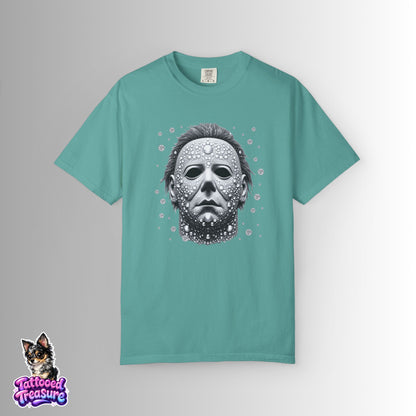 Horror Mask Tee — Michael Myers Halloween Graphic T-Shirt