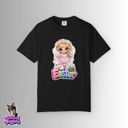 Easter Bunny Girl T-Shirt — Cute Pastel Easter Tee