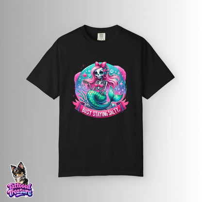 Busy Staying Salty Mermaid T-Shirt