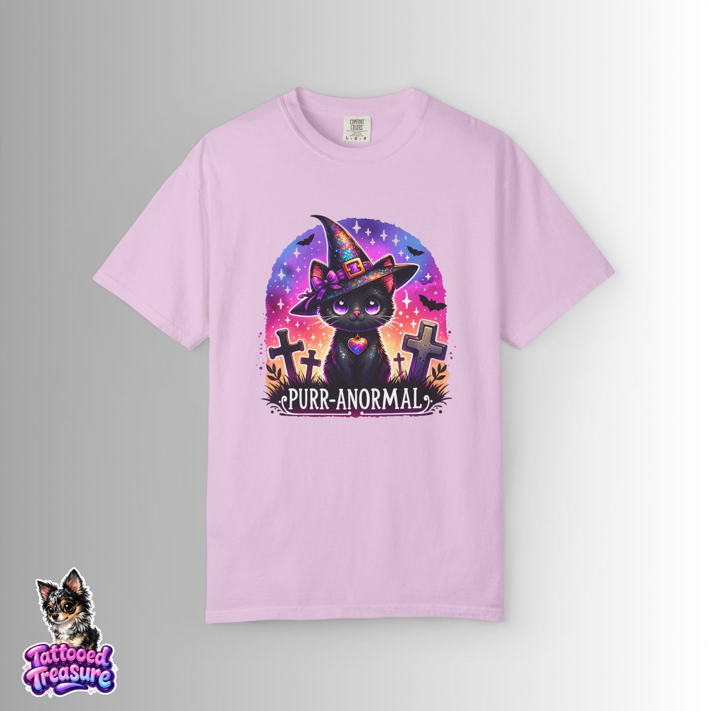 Purr-anormal Cat Witch T-Shirt