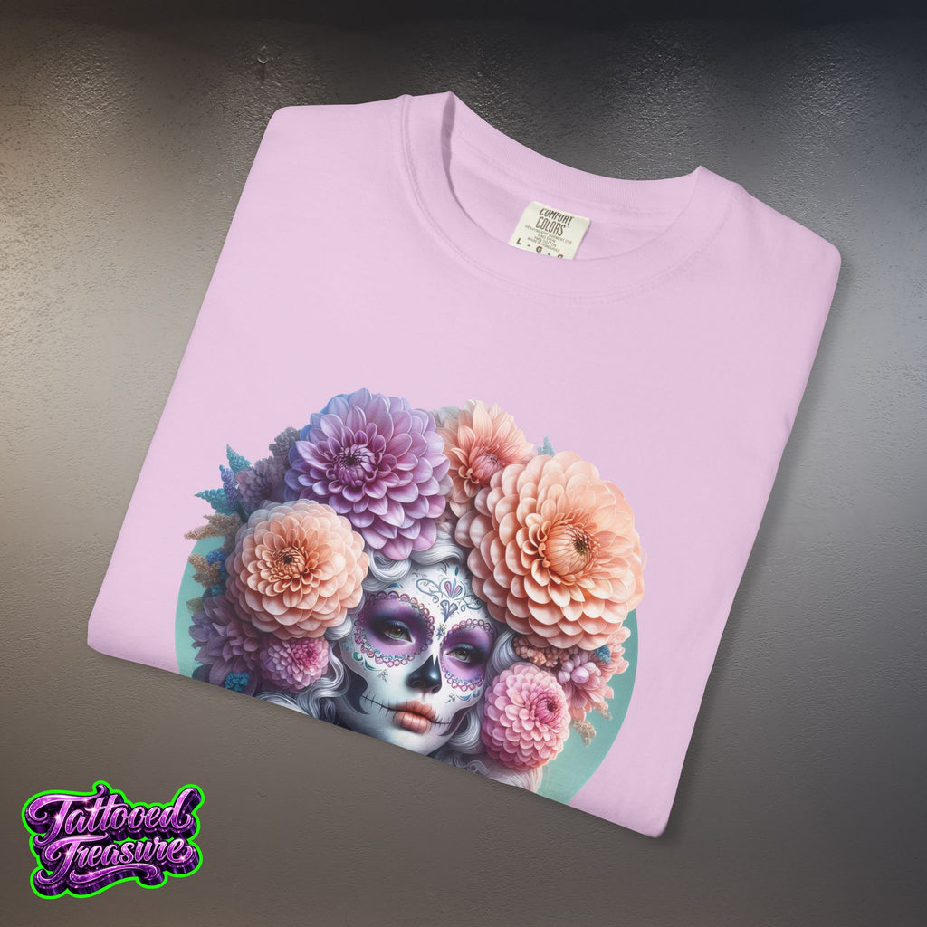 Day of the Dead Floral Skull T-Shirt