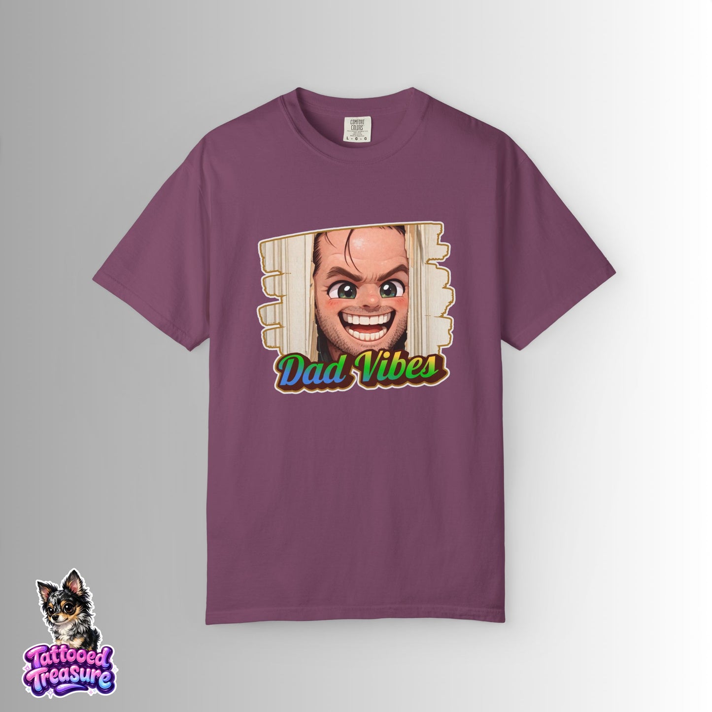 Dad Vibes T-Shirt — Funny Peeking Face Father’s Day Tee