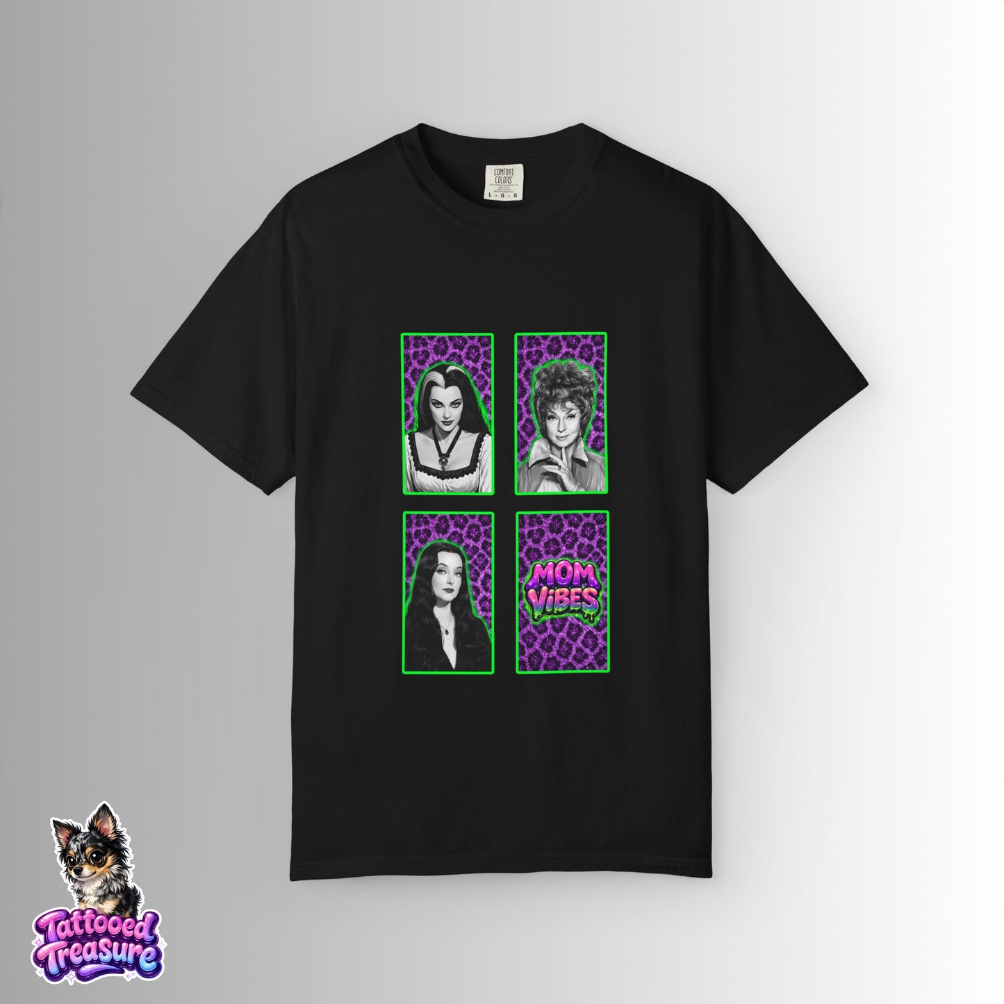 Mom Vibes Graphic T-Shirt – Retro Pop Portraits Tee
