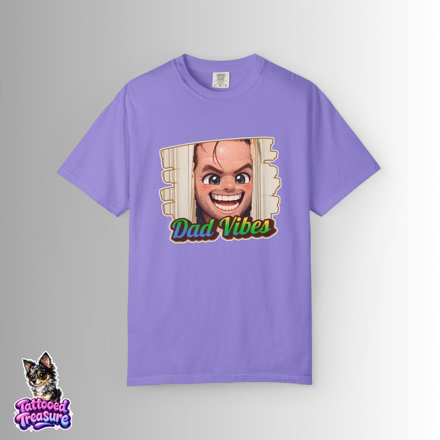 Dad Vibes T-Shirt — Funny Peeking Face Father’s Day Tee