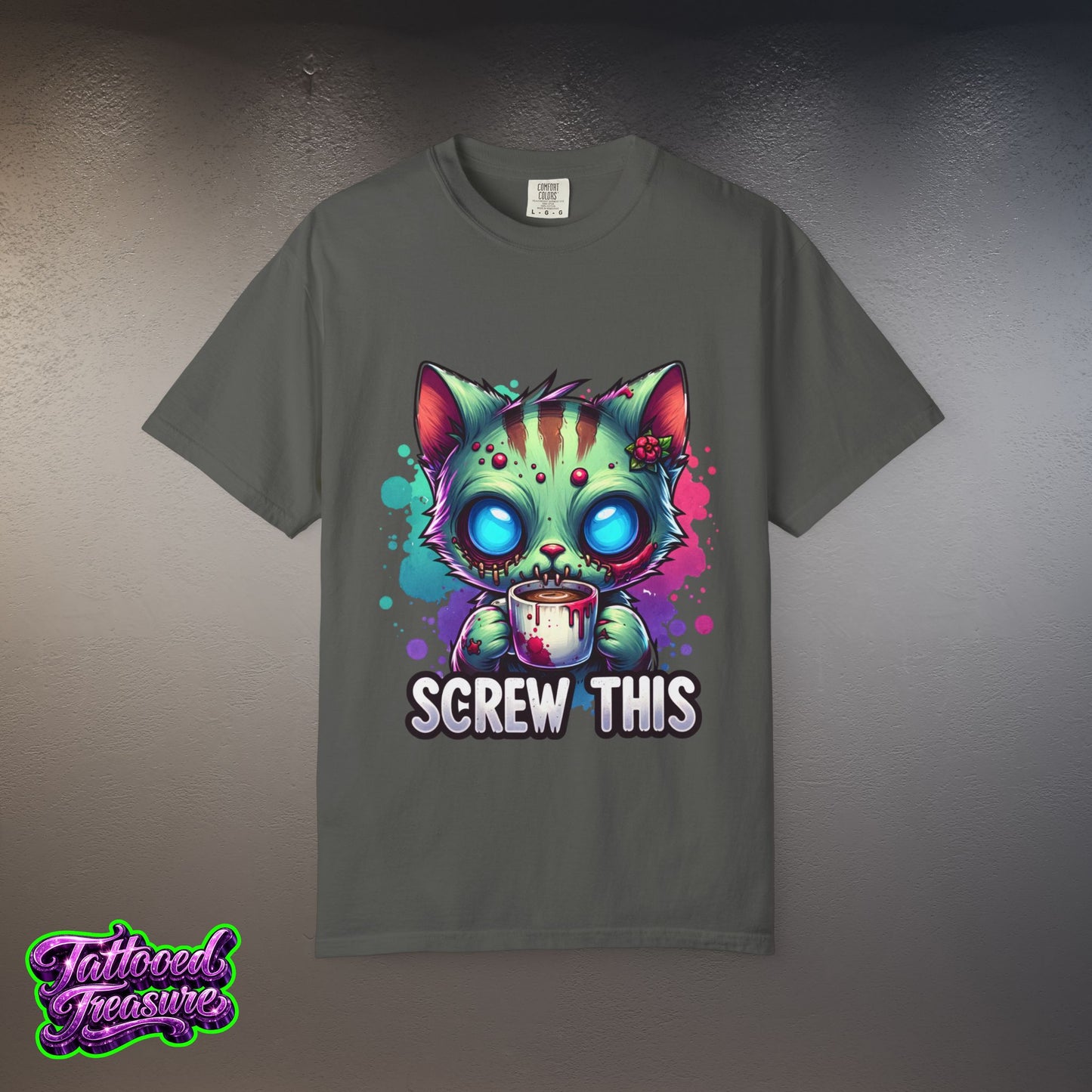 Zombie Kitty 'Screw This' T-Shirt
