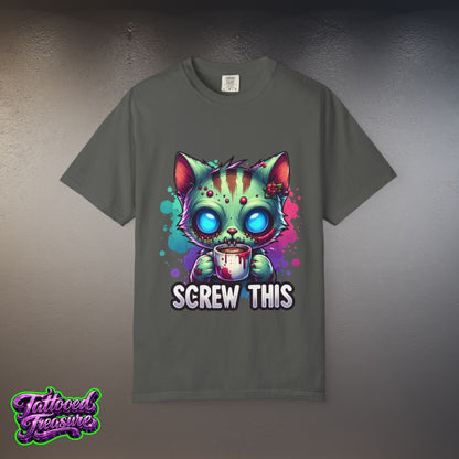 Zombie Kitty 'Screw This' T-Shirt