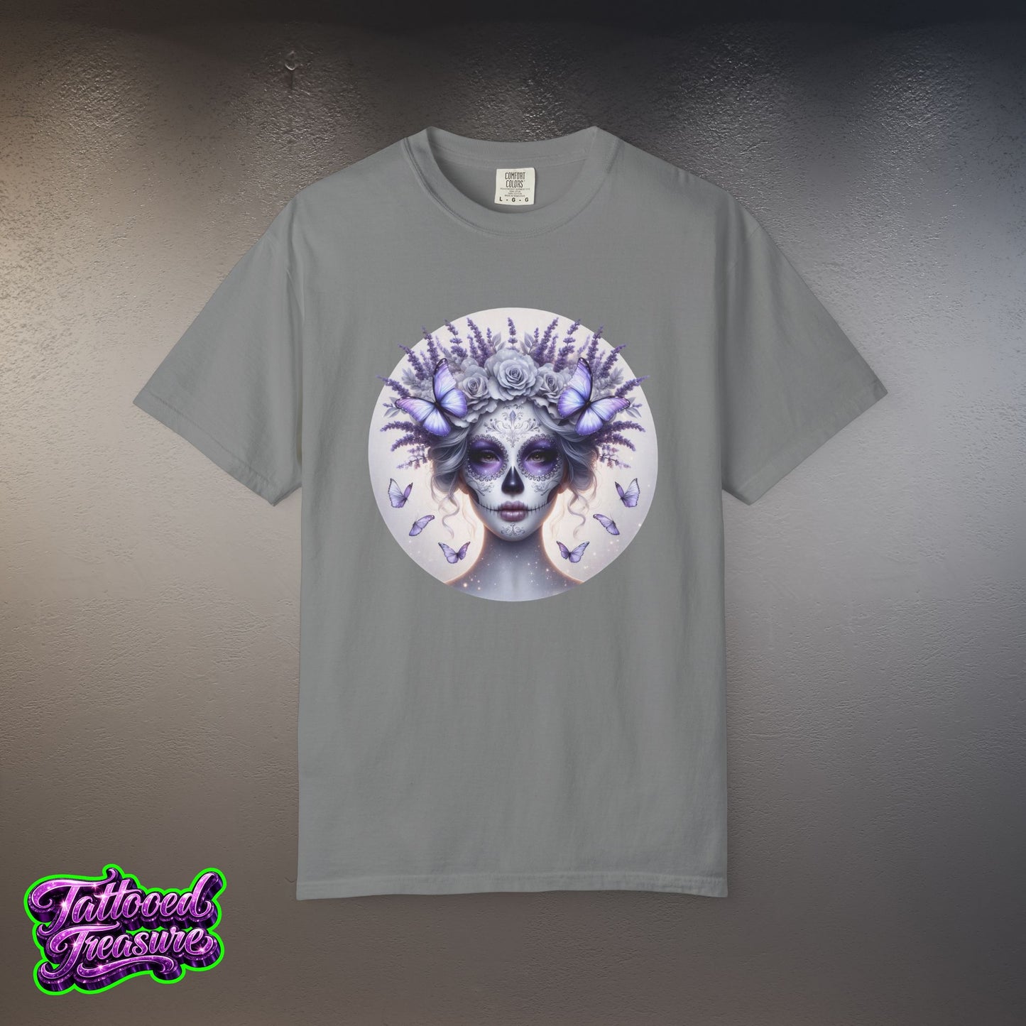 Day of the Dead Lavender Skull Queen T-Shirt