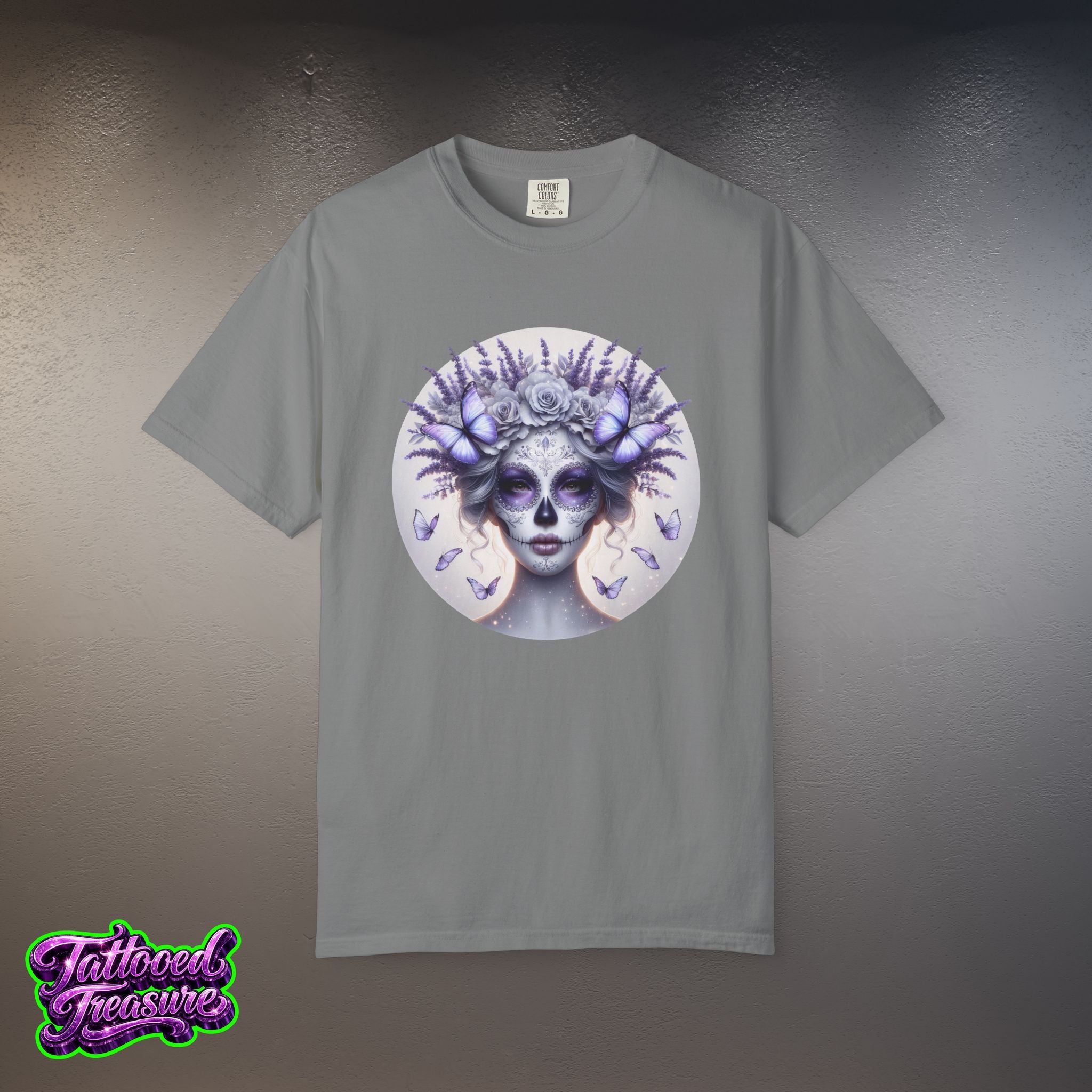 Day of the Dead Lavender Skull Queen T-Shirt