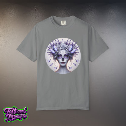 Day of the Dead Lavender Skull Queen T-Shirt