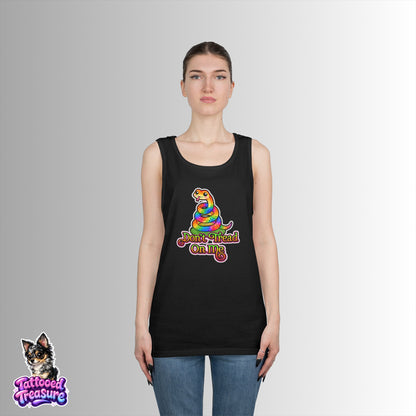 Rainbow Rattlesnake Tank — “Don't Tread On Me” Graphic Tank Top
