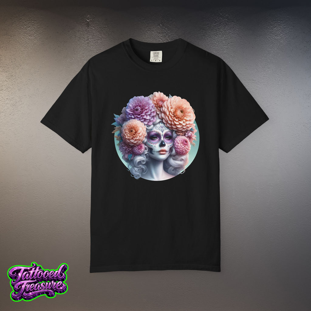 Day of the Dead Floral Skull T-Shirt